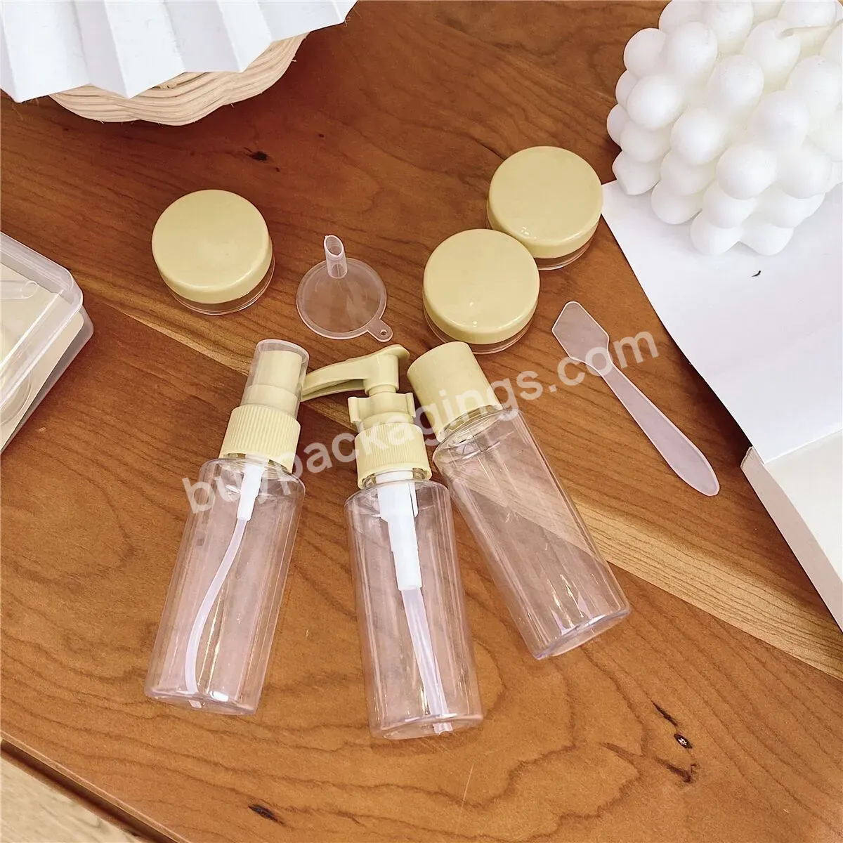 Direct Travel Bottle Set Cosmetic Separated Bottles 10g Plastic Eye Cream Jar