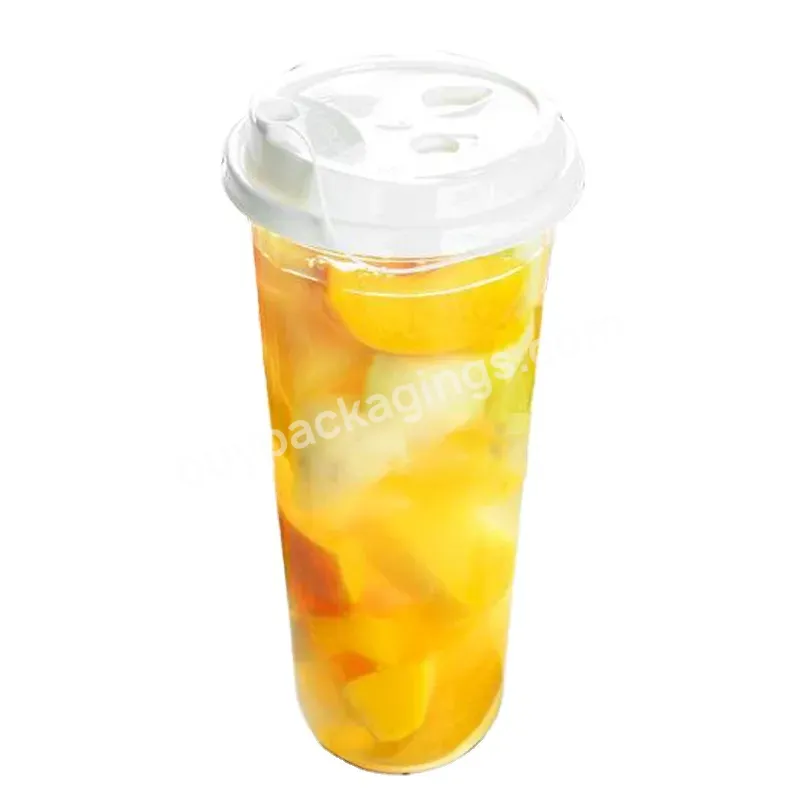 Disposable 24oz Plastic Pet Pla Juice Clear U Shape Cup - Buy Disposable Clear Plastic U Shape Cup,Disposable 24oz Clear U Cup,Pet Pla Juice U Shape Clear Cup.