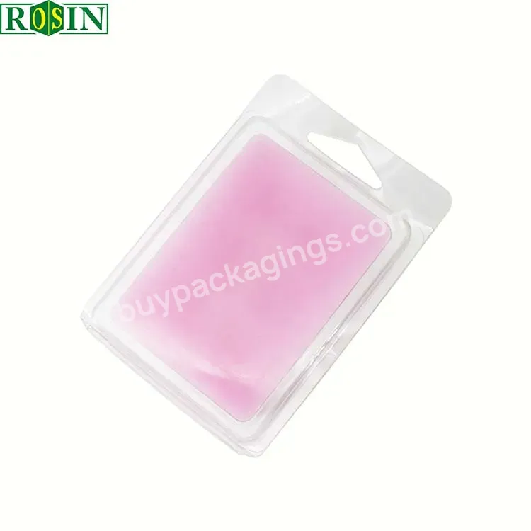 Disposable 6 Container Plastic Clam Shell For Wax Melt Packaging