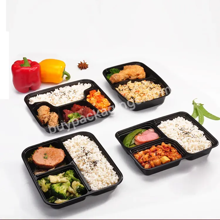 Disposable Black Rectangle Pp Green Fruit Vegetable Fast Food Takeaway Lunch Box - Buy Disposable Black Rectangle Fast Food Box,Pp Green Fruit Rectangle Lunch Box,Rectangle Pp Black Vegetable Lunch Box.