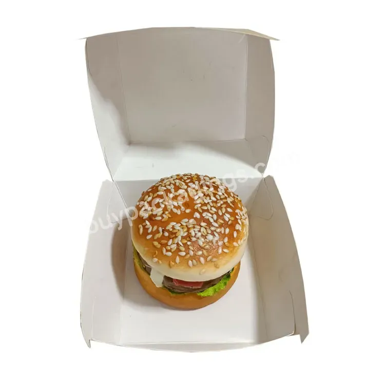 Disposable Burger Box Printed Logo Customized Disposable Food Packaging