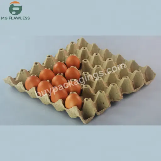 Disposable Egg Custom Packaging Paper Pulp 30 Cells Flats Filler Tray Dozen Bulk Price