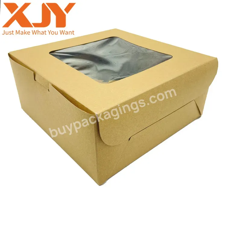 Disposable Food Grade Brown Kraft Take Out Container Food Packing Box With Sleeves Bento Sushi Box