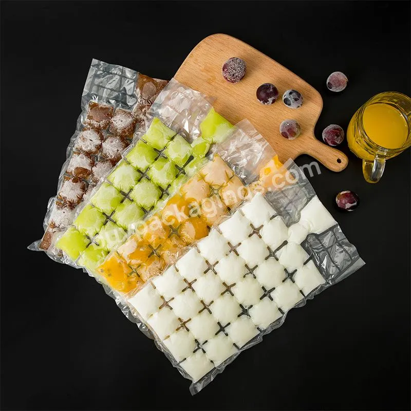 Disposable LDPE Self-sealing  Ice Cube Bags pack Mold Trays Self-Seal Freezing Maker Ice Cube Bags