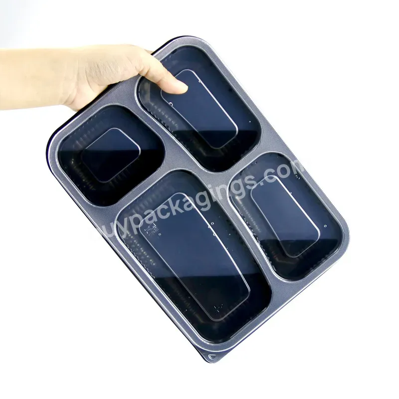 Disposable Plastic Food Container Plastic Disposable Containers For Food Packaging 4 Compartment Disposable Food Container