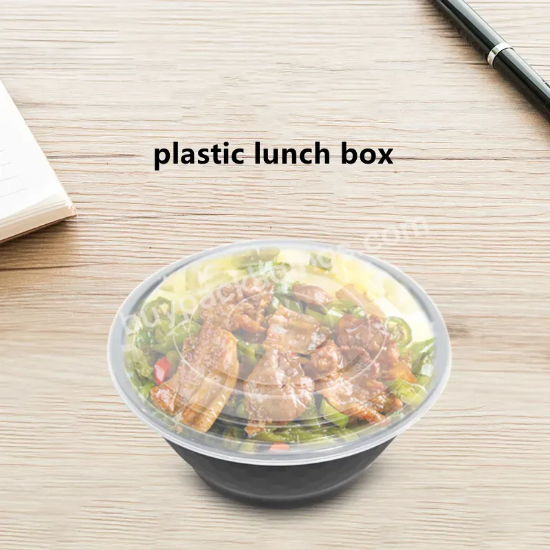 Disposable Plastic Food Container Recyclable Biodegradabl Hot Food Container Disposable Plastic Compartment Lunch Box