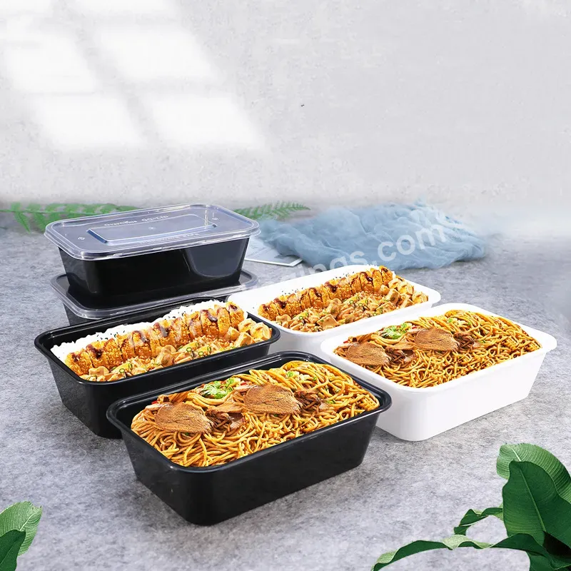 Disposable Plastic Food Container Wholesale Takeaway Plastic Lunch Box Biodegradable Eco Lunch Box Plastic Bento