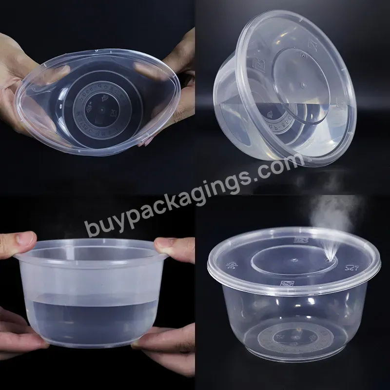 Disposable Plastic Lunch Box Food Prep Container Biodegradable Takeaway Disposable Pp Plastics Lunch Box