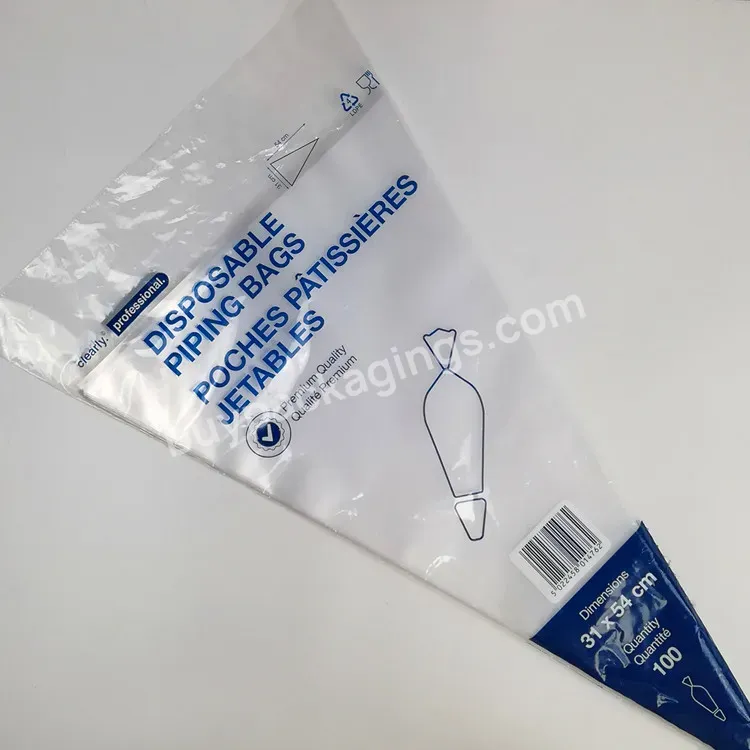 Disposable Plastic Piping Bags For Cake Decoration Triangular Cream Cellophane Bag - Buy Piping Bag,Cream Bag,Triangle Cellophane Bag.