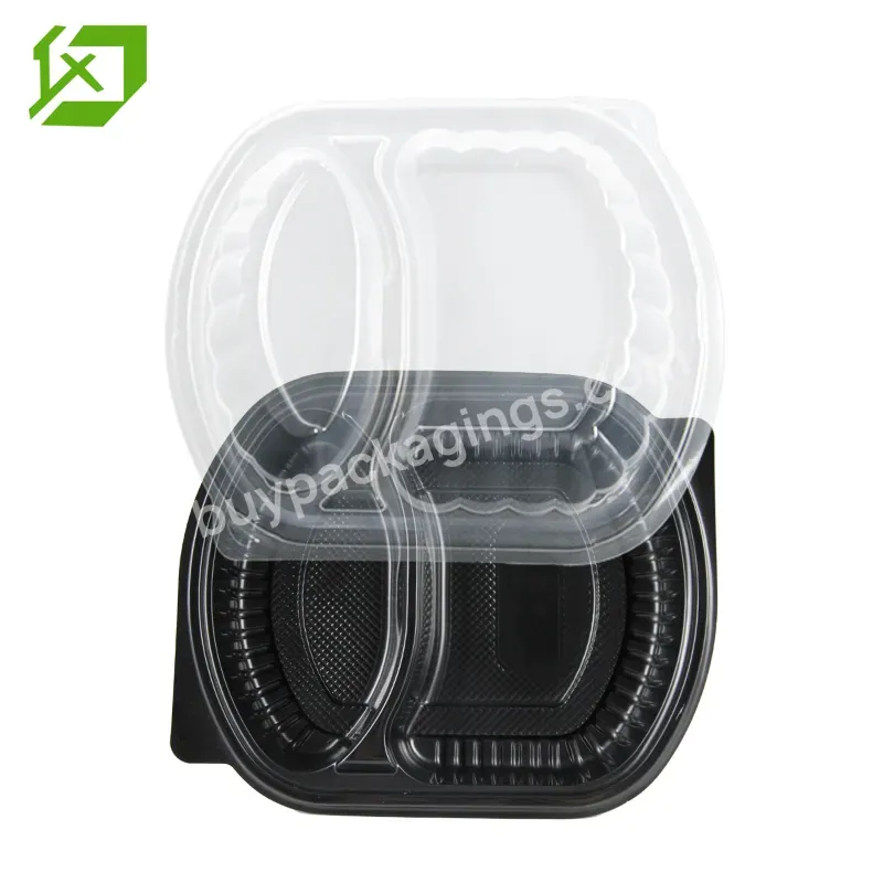 Disposable Plastic Takeaway Microwave 1 2 3 4 Compartment Food Container