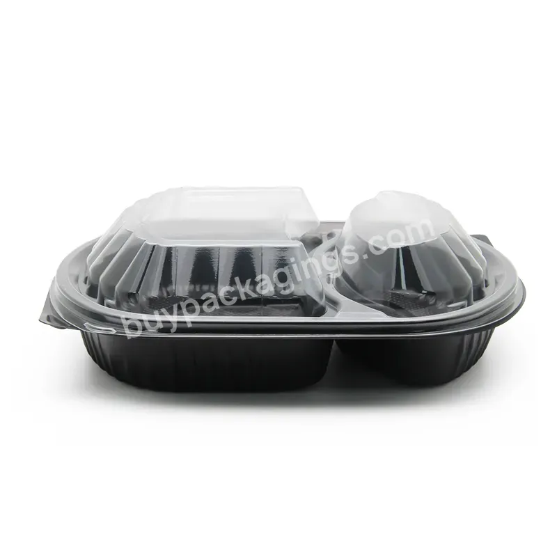 Disposable Plastic Takeaway Microwave 1 2 3 4 Compartment Food Container - Buy 2 Compartment Food Container,2 Compartment Microwave Food Container,Black Food Container Disposable.