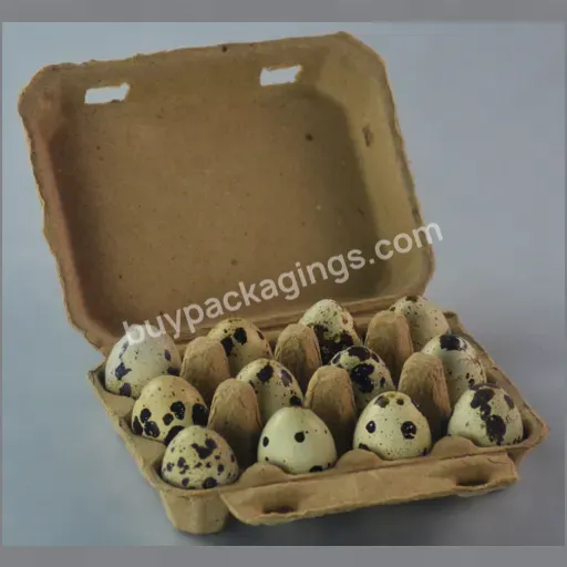 Disposable Quail Egg Custom Packaging Paper Pulp Carton Boxes Dozen Egg Carton Bulk Price