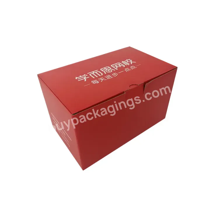 Disposable Recycle Flat Kraft Paper Packaging Shipping Corrugated Carton Box
