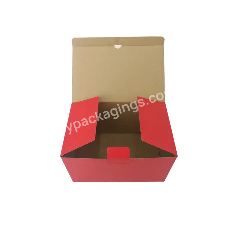 Disposable Recycle Flat Kraft Paper Packaging Shipping Corrugated Carton Box