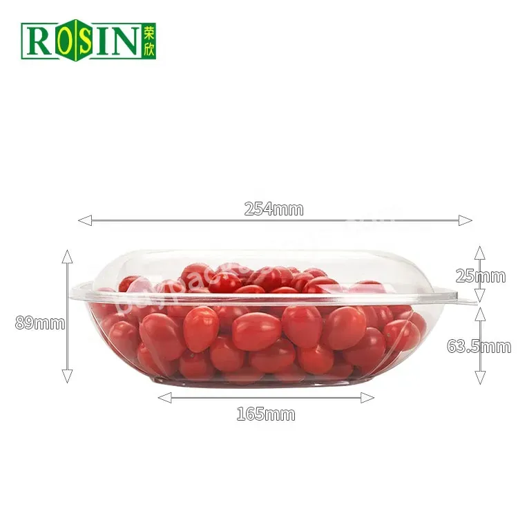 Disposable Round Salad Containers To Go Pet Recyclable Plastic Pet Clear Transparent Fruit Salad Food Container For Salad - Buy Plastic Salad Container With Lid,Plastic Custom Salad Container,Blister Salad Container Plastic.