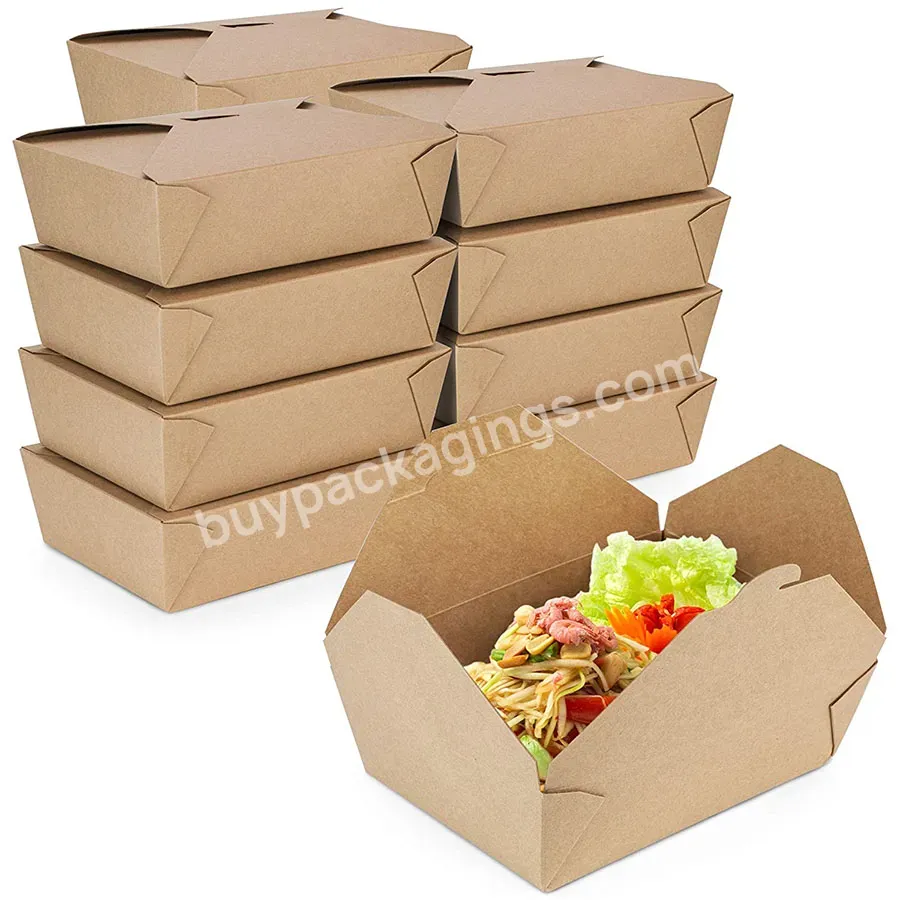 Disposable Salad Box Sushi Fast Lunch Paper Bowl Box Waterproof And Oilproof Business Lunch Box