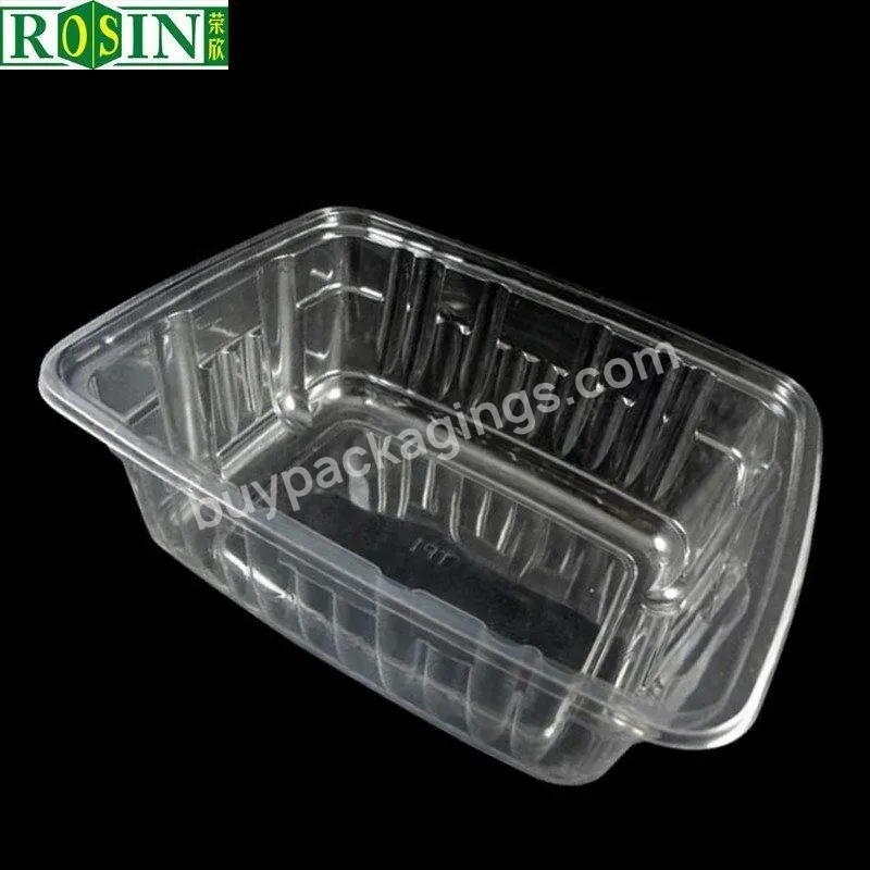 Disposable Vegetable Meat Fruit Pet Clear Plastic Blister Food Packaging Tray