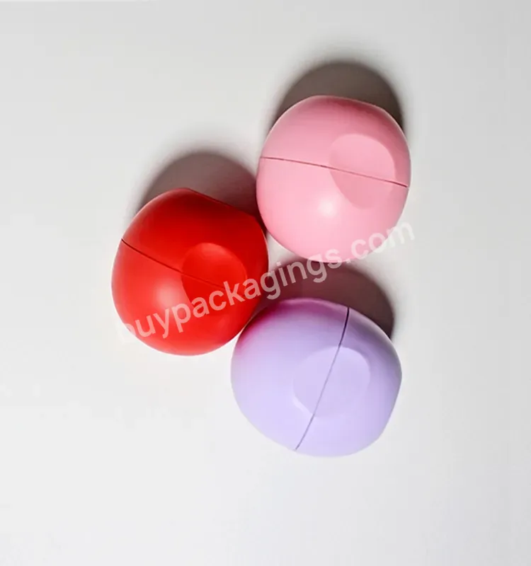 Diy Eos Lip Balm Jar Cheaper Empty Ball Shape Egg Shape Lip Balm Container Lip Balm Case 7g For Skincare Cosmetic Pp Plastic Ps