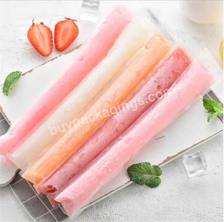 Diy Tool Disposable Popsicle Plastic Bag Ice Cream Mold Packaging Plastic Bags