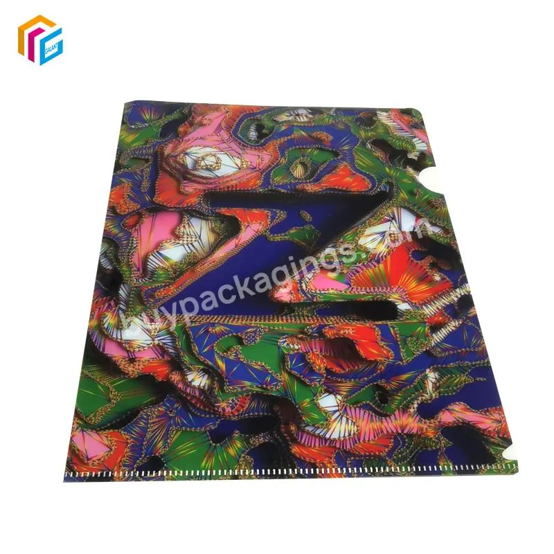 Document Portfolio L Shape Custom Logo Portable A4 Plastic File Holder Factory Whalehouse PVC Archive Folder