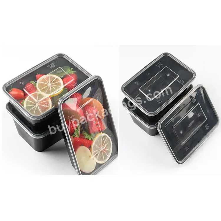 Domi Thickened 750ml Rectangular Disposable Plastic Food Packaging Boxes Container - Buy 750ml Large Capacity Plastic Food Container,High Quality Disposable Plastic Take Away Bento Box,Disposable Clear Plastic Box.