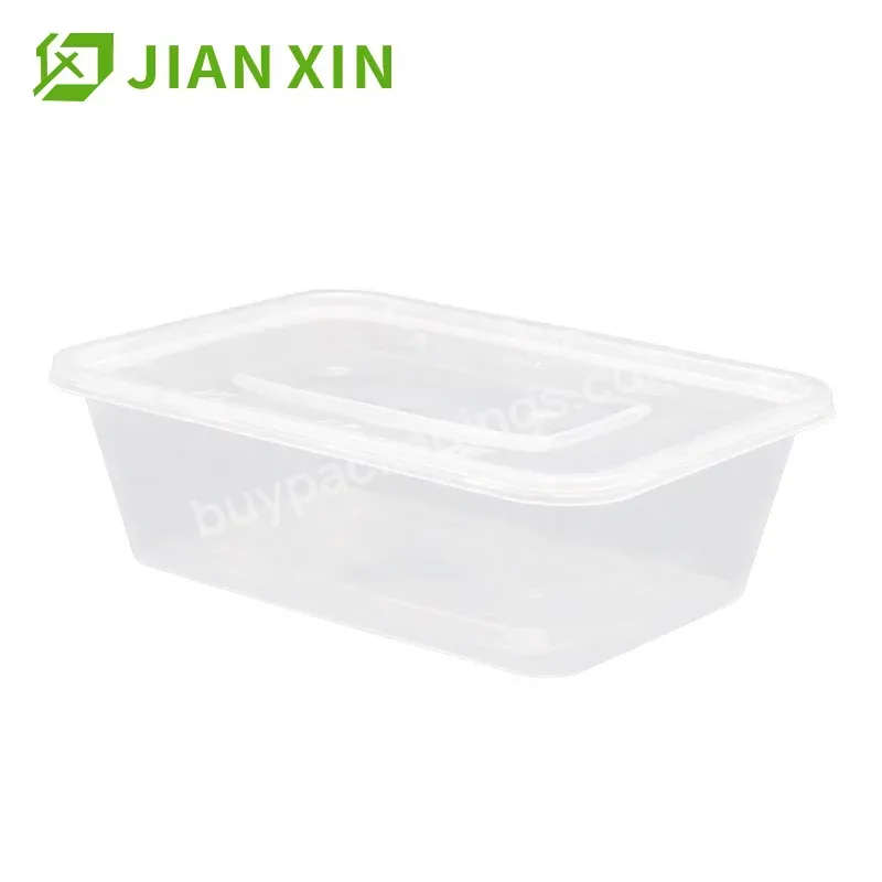 Domi Thickened 750ml Rectangular Disposable Plastic Food Packaging Boxes Container