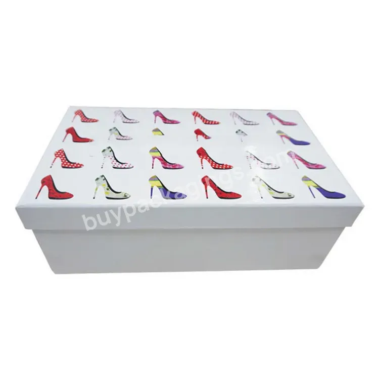 Dongguan Factory Customized Logo Shoe Box Packaging Shoe Gift Box Cardboard Shoe Box Packaging