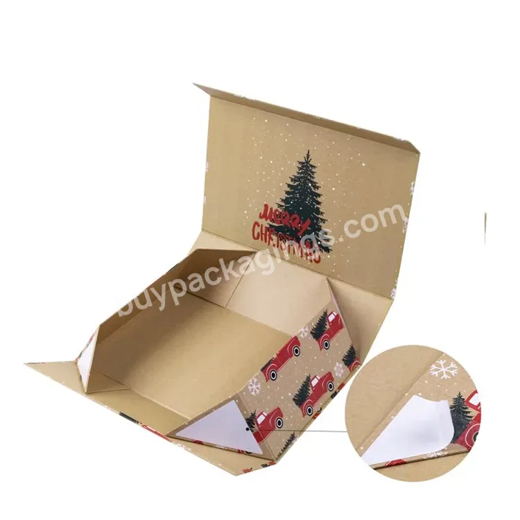 Dongguan Personalised Premium Christmas Packaging Eve Gift Box Custom Logo Wholesale Folding Gift Box For Christmas