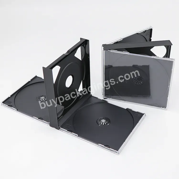 Double Disc Cd Case Jewel Box Case Cd Black Bottom Double-sided Cd-rom And Dvd Press Amaray Packaging - Buy Amaray Packaging,Cd Case Jewel Box,Jewel Case Cd Black.