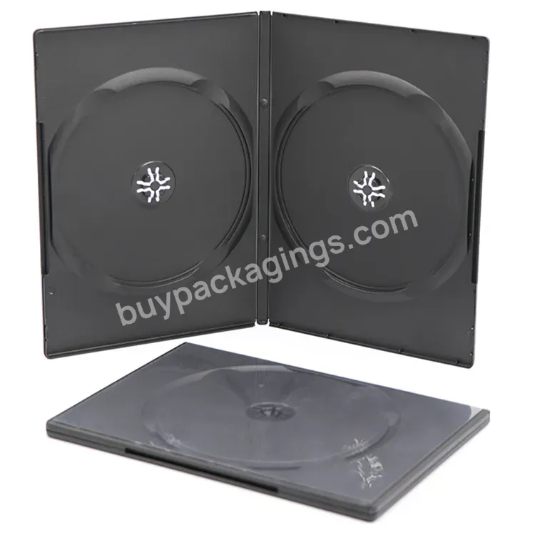 Double Disc Storage Dvd Case Plastic Music Recorder Dvd Cd Protection Box Transparent