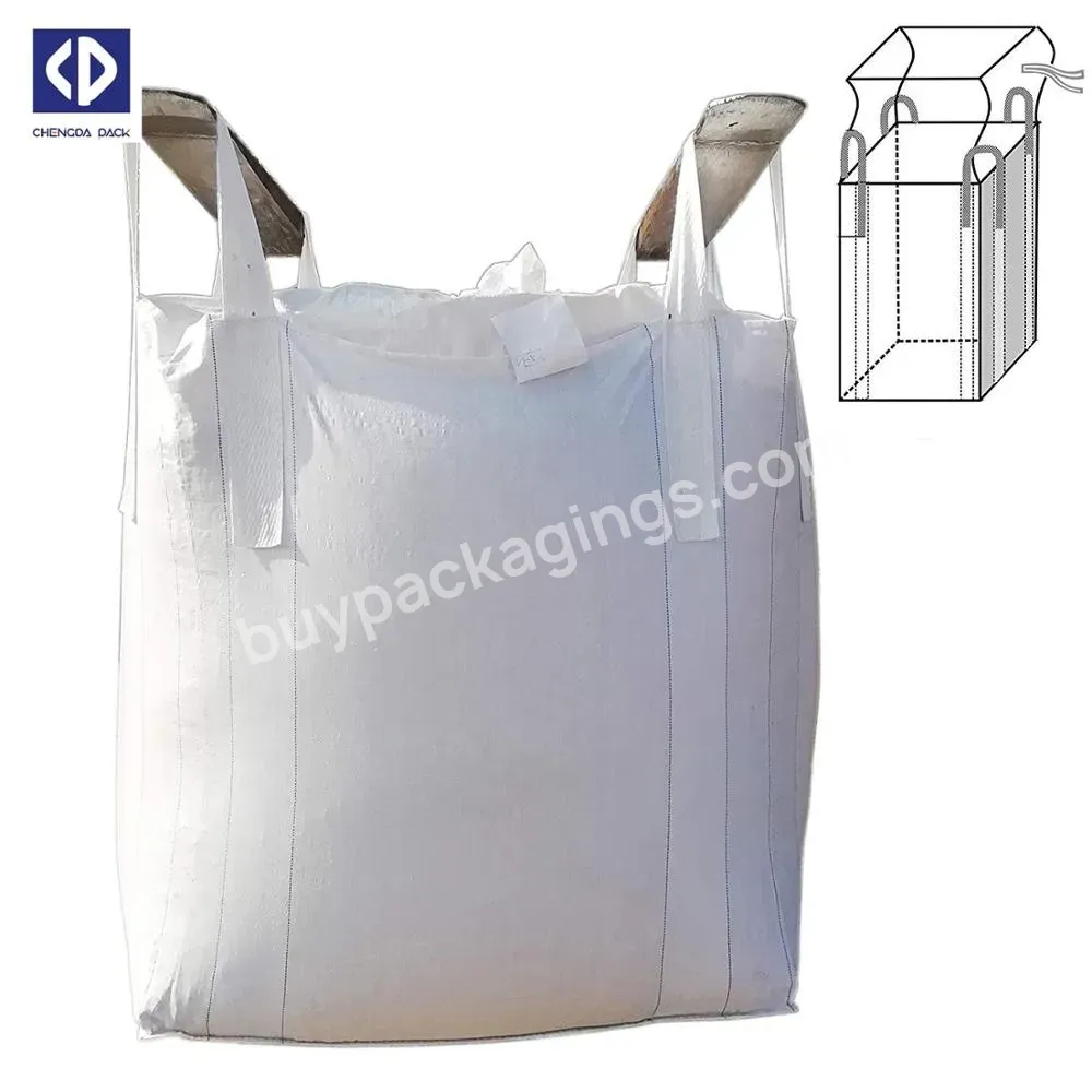 Double Layer 1500 Kg Export Jumbo Packaging Bulk Custom Reusable Polypropylene Big Bag