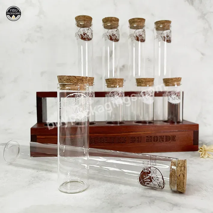 Double Row Solid Wood Test Tube Rack Stand For 12 Tubes Capacity