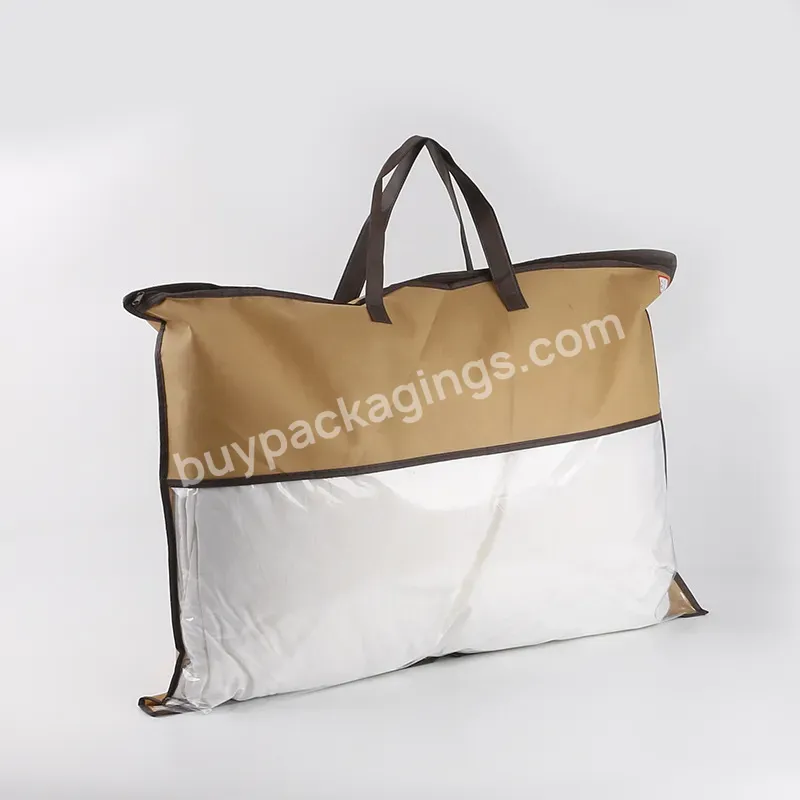 Double Shoulder Transparent Pvc Cloth Package Bag With Logo Zipper Beach Hand Bag Pvc Tote Shopping Bag