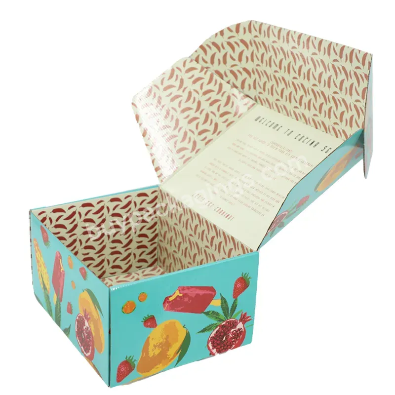 Double Sides Printed Packing Corrugated Tuck Top Box Luxury Boxes Colored Shipping Box