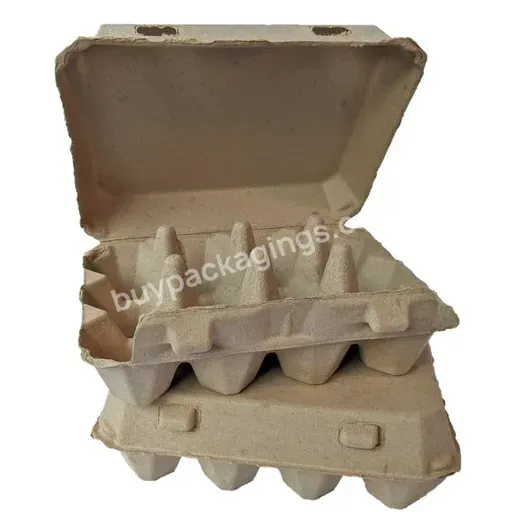 Dozen Egg Boxes 12 Cells Paper Pulp Egg Holders Cartons Durable Biodegradable Egg Container For Home Store Storage
