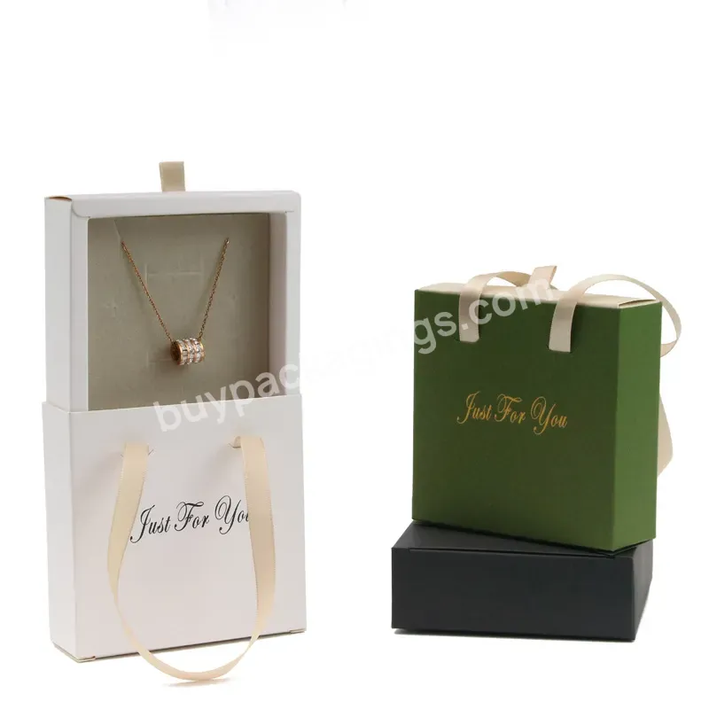 Drawer Paper Luxury Custom Jewelry Gift Box Packaging