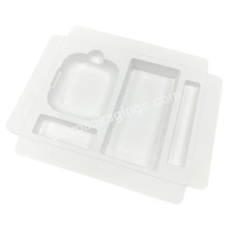 Dry Press Molded Pulp Boxs Recyclable Inner Tray Teeth Cleaner Packaging Made From Sugarcane Paper - Buy Teeth Cleaner Packaging Tray Made From Sugarcane Paper,Recyclable Inner Tray,Teeth Cleaner Tray.