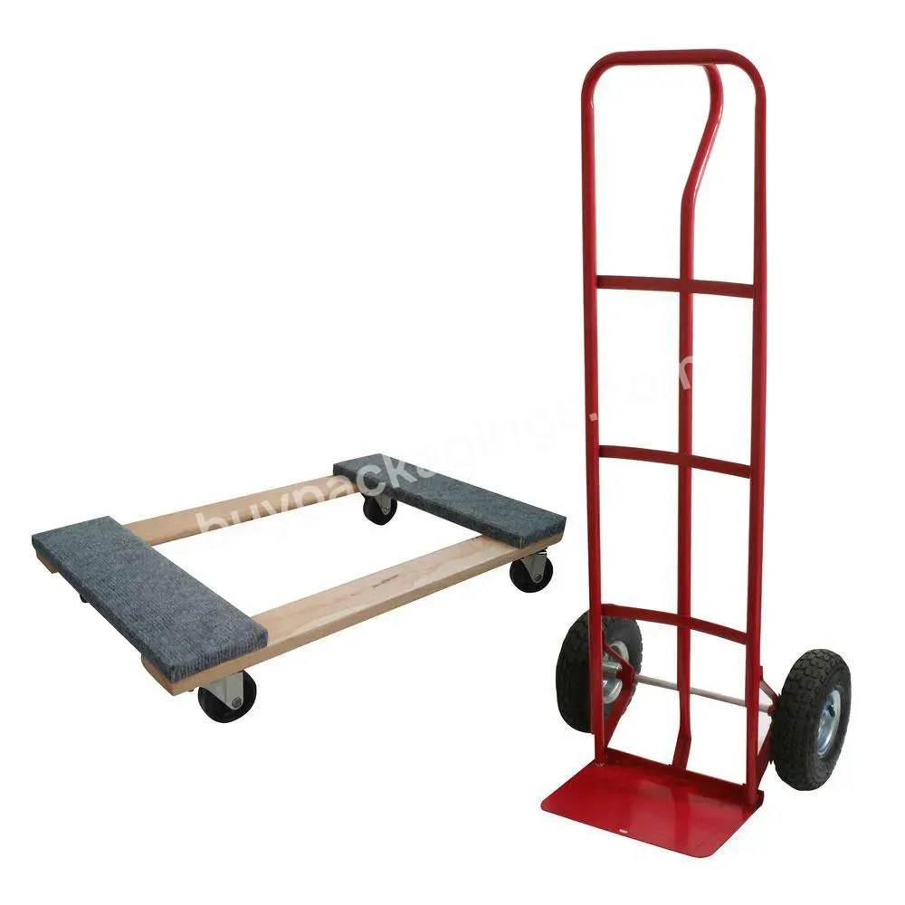 Durable 4 Wheel Hand Truck Parts Trolley Dollies For Moving Furniture