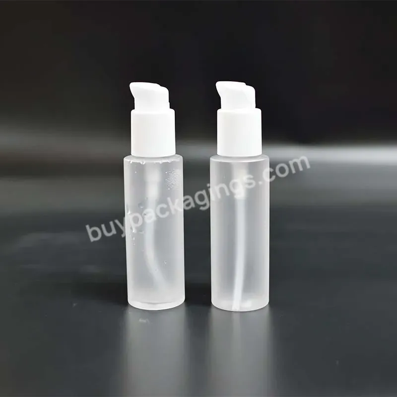 Durable Clear Frosted Round Pet Bottle Skincare Pet Bottle Plastic Bottle