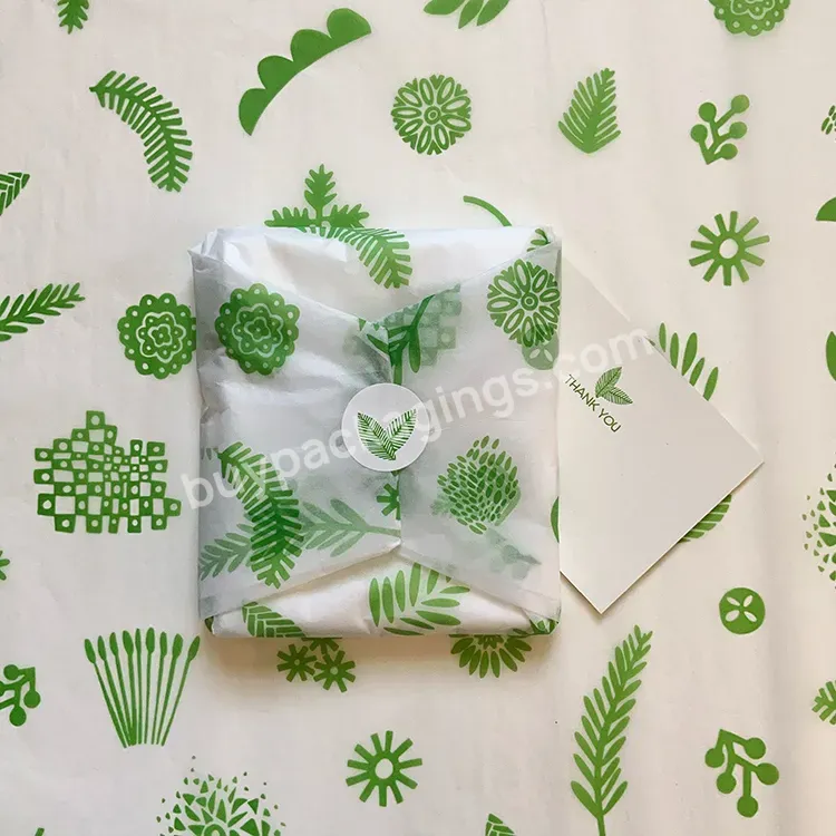 Durable Gift Wrapping Paper Custom Tissue Paper Tissue Wrapping Paper With Free Circle Stickers