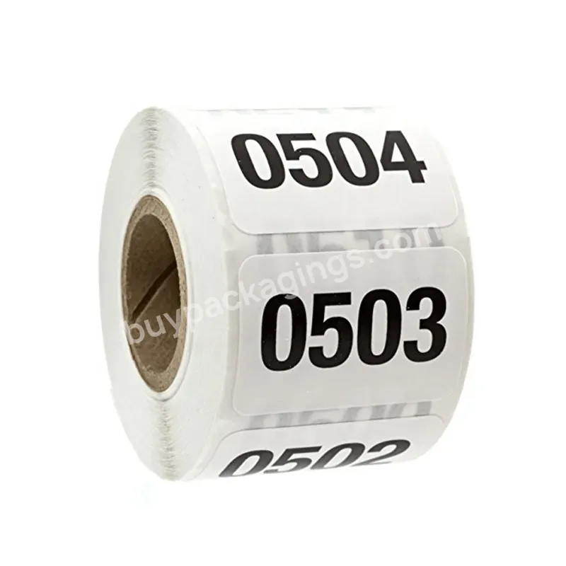 Durable Waterproof Sticker Printing Serial Number Label,Printed Waterproof Numbered Stickers