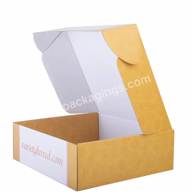 E Commerce Eco Friendly E-flute Corrugated Cardboard Box Custom Packaging Recycled Box Folding Mailer Shipping Box
