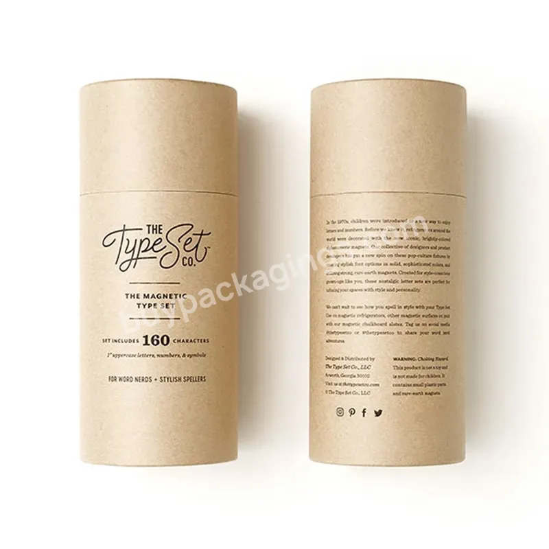 Eco Beauty Paper Jar 100% Biodegradable Round Kraft Paper Tube Cylinder Packaging Box