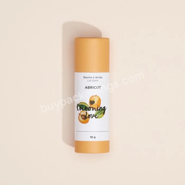 Eco cardboard custom logo print push up paper tube for deodorant lotion cosmetic packaging