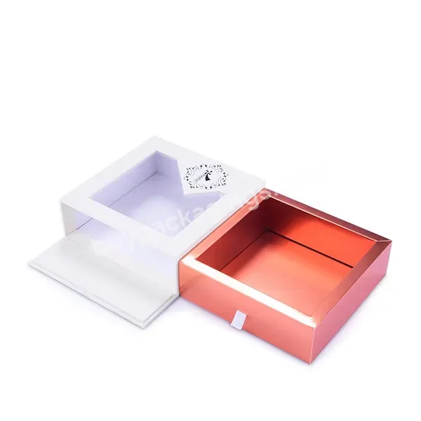 Eco Custom Logo Printed Skin Care Cosmetic Lip Gloss Shipping Boxes Cardboard Packaging Paper Box With Window