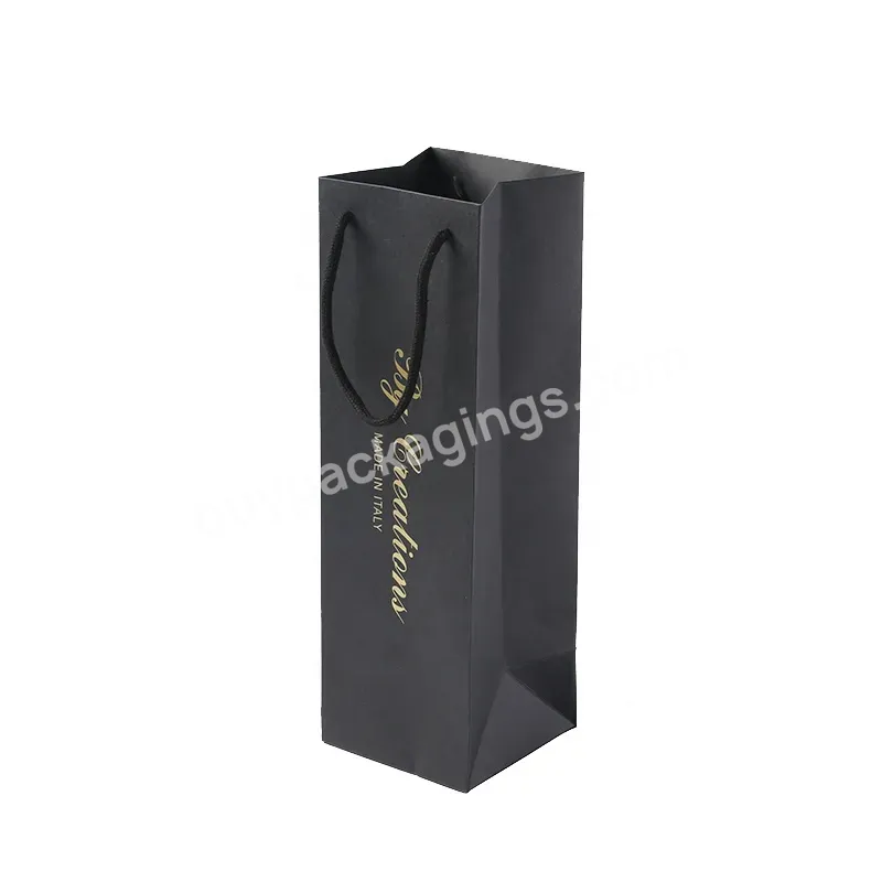 Eco Customized High Quality Paper Shopping Packaging Art Paper Bag With Gold Foil Logo And Rope Handle