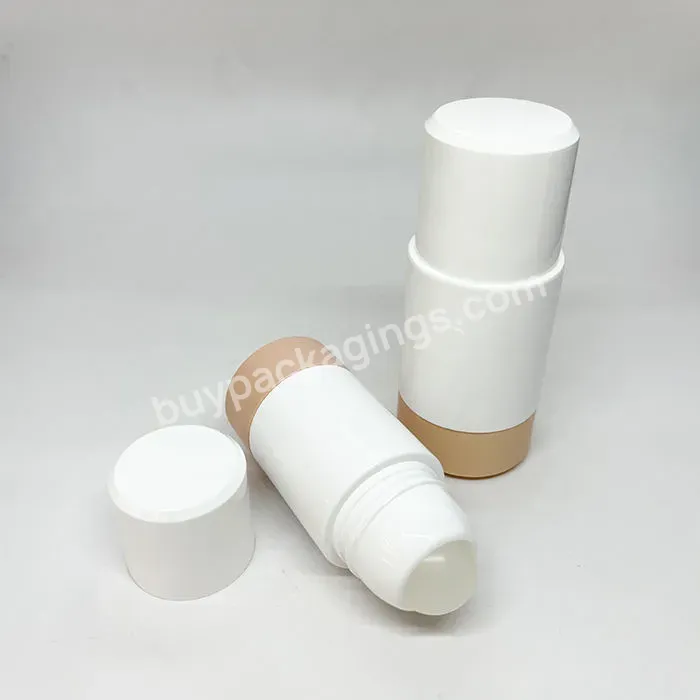 Eco Friend Replaceable 30 Ml 50 Ml Custom Deodorant Bottle Pe Roller Bottle For Gel Product Packaging