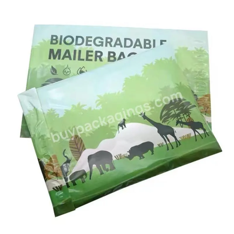 Eco Friendly 100% Biodegradable Compostable Poly Mailer Bag Envelope Custom Print Logo Clothing Mailing Packaging Shipping Bag