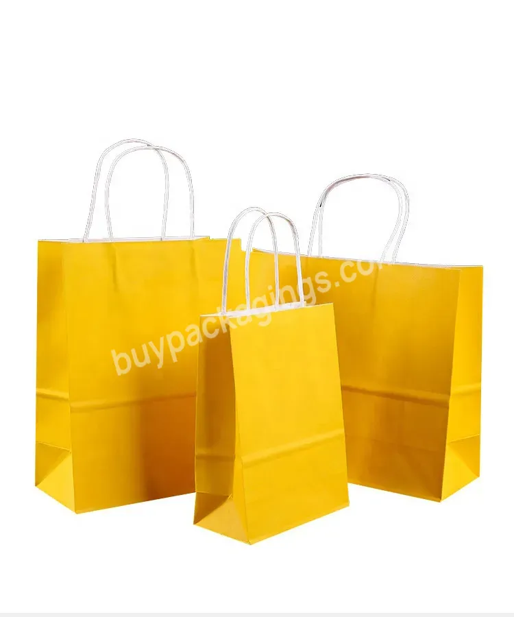 Eco Friendly 140 Gsm Kraft Paper Bag Personalized Paper Bags Colorful Kraft Paper Bag With Handle Green