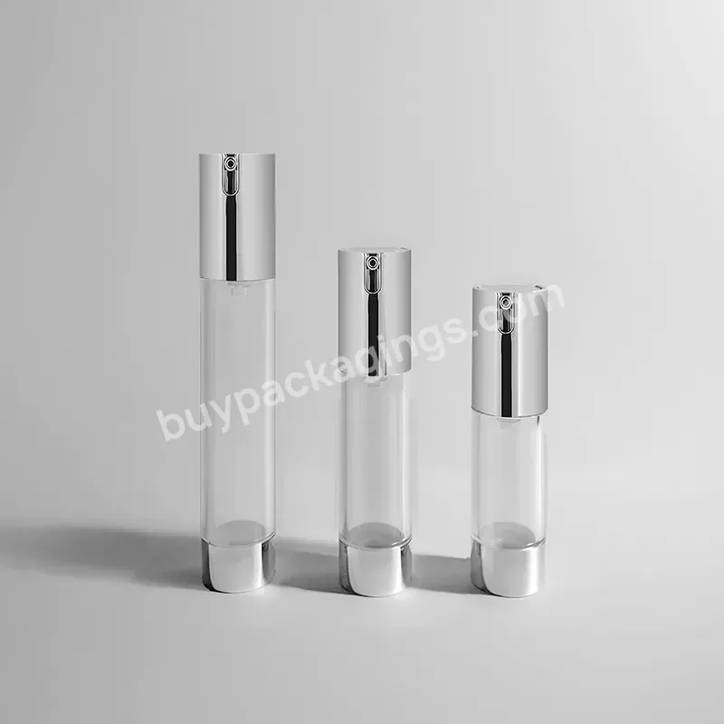 Eco-friendly 15ml 30ml 1oz 1.7 Oz 50ml Essence Airless Serum Pump Bottle